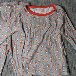 Halloween fun candy corn pattern pajama set - 4T
